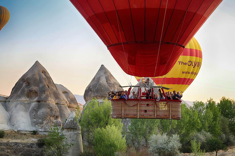 Романтический полет на двоих на воздушном шаре в Каппадокии